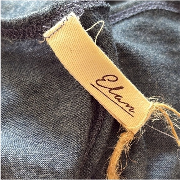 ELAN robe wrap style front tie long sleeve elegant blue NWT Small - Picture 6 of 10